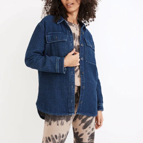 Madewell Jackets & Blazers - Madewell Dark 100% Cotton Shirt/Jacket